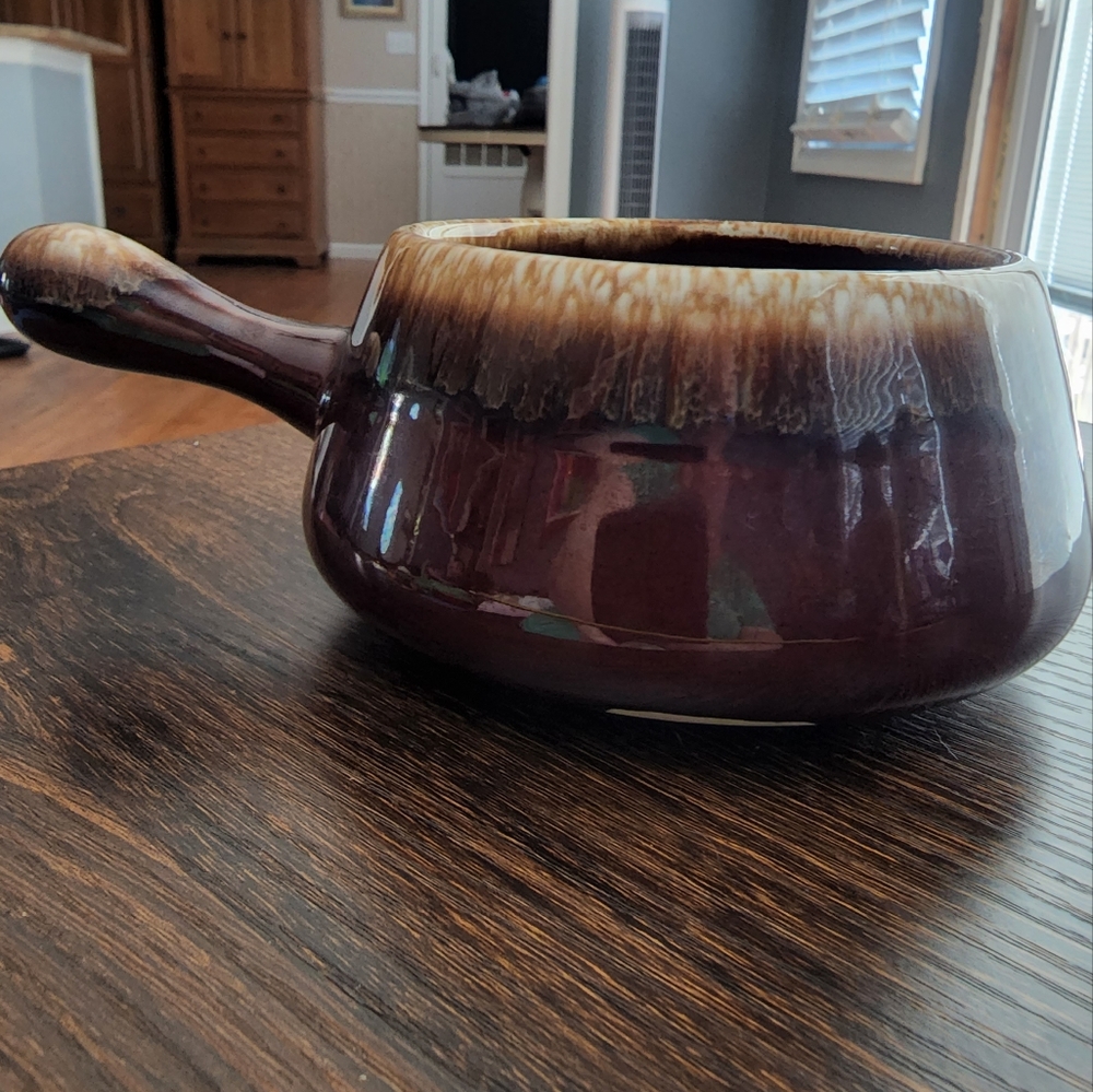 McCoy USA brown drop pottery